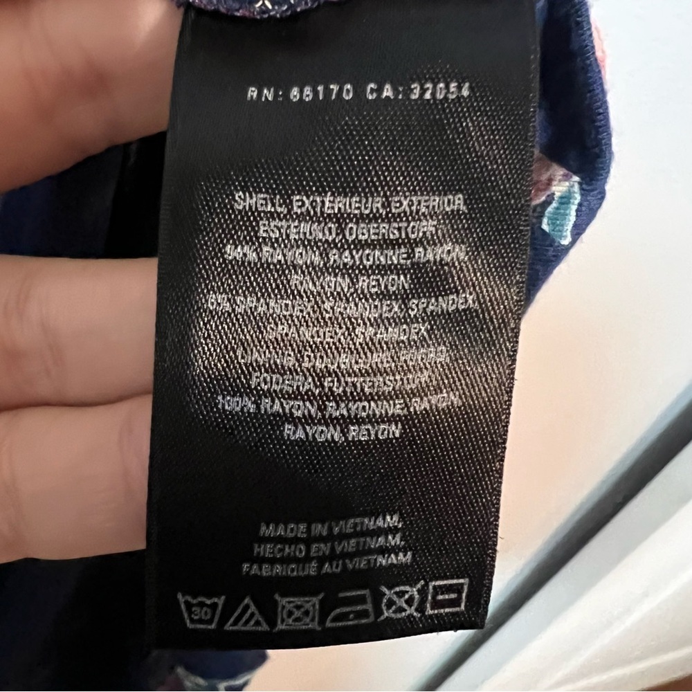 Anthropologie Maeve Midi Dress Floral Heppel Blue Purple Ruched Size Small - Picture 11 of 16